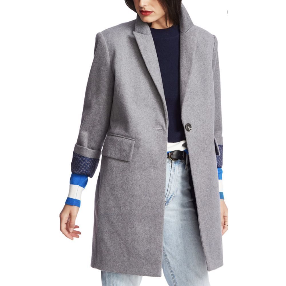 COURT AND ROWE Car Coat Silver Heather SZ XXS